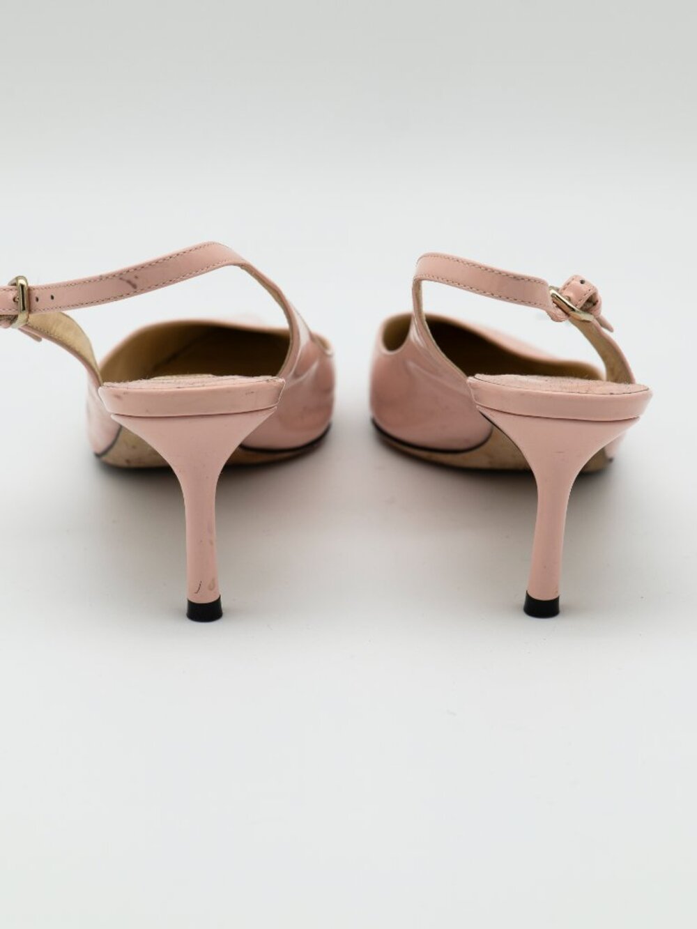 Jimmy Choo Erin 60 Rosewater Patent Slingback Pumps Size 36 - Picture 4 of 6
